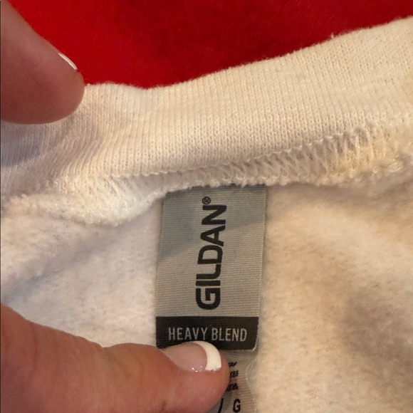 Gildan White New Year Graphic Sweatshirt - Picture 4 of 10